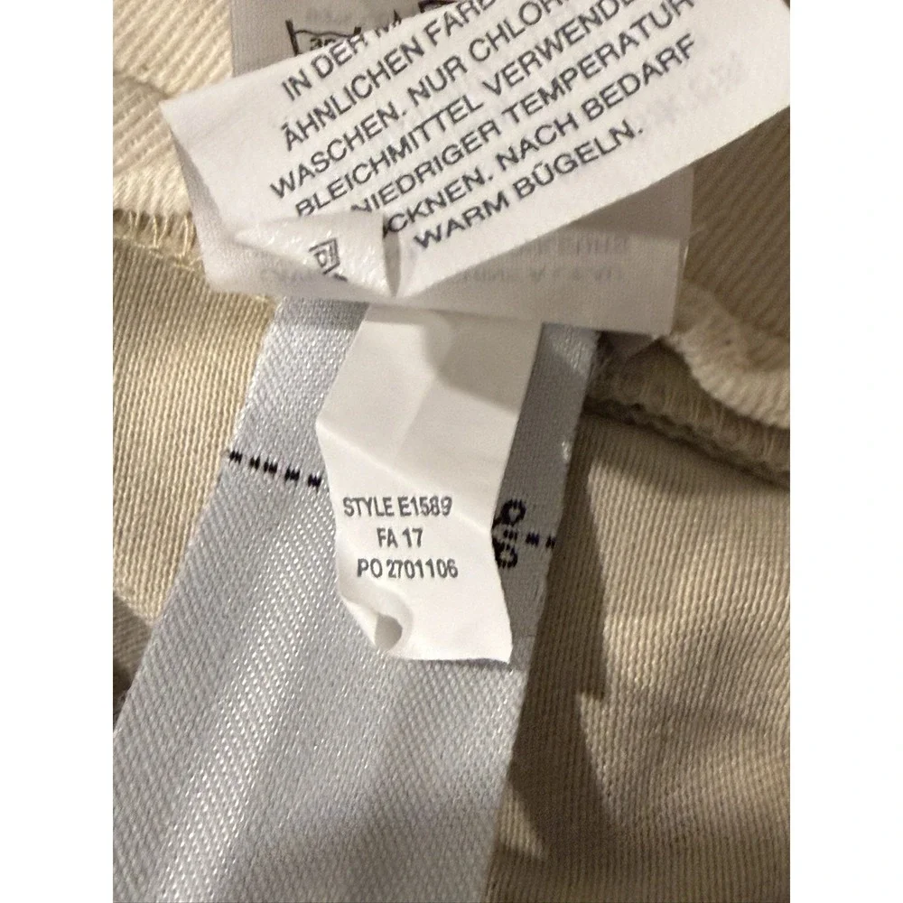 J.Crew Stretch Khaki Chino Pants 484 Slim Fit Beige W36 L32 Cotton